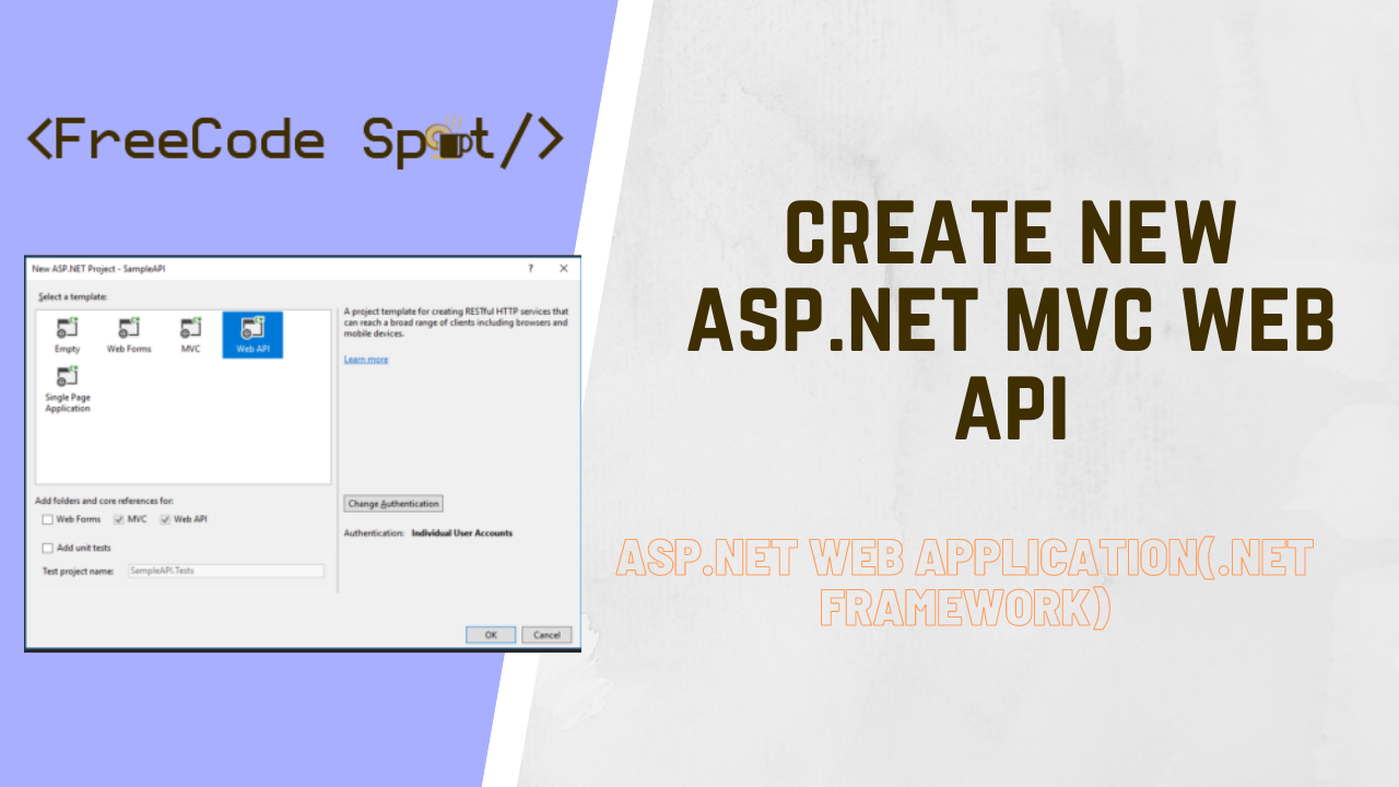 How To Start Web Api Project In Asp Net Mvc Freecode Spot