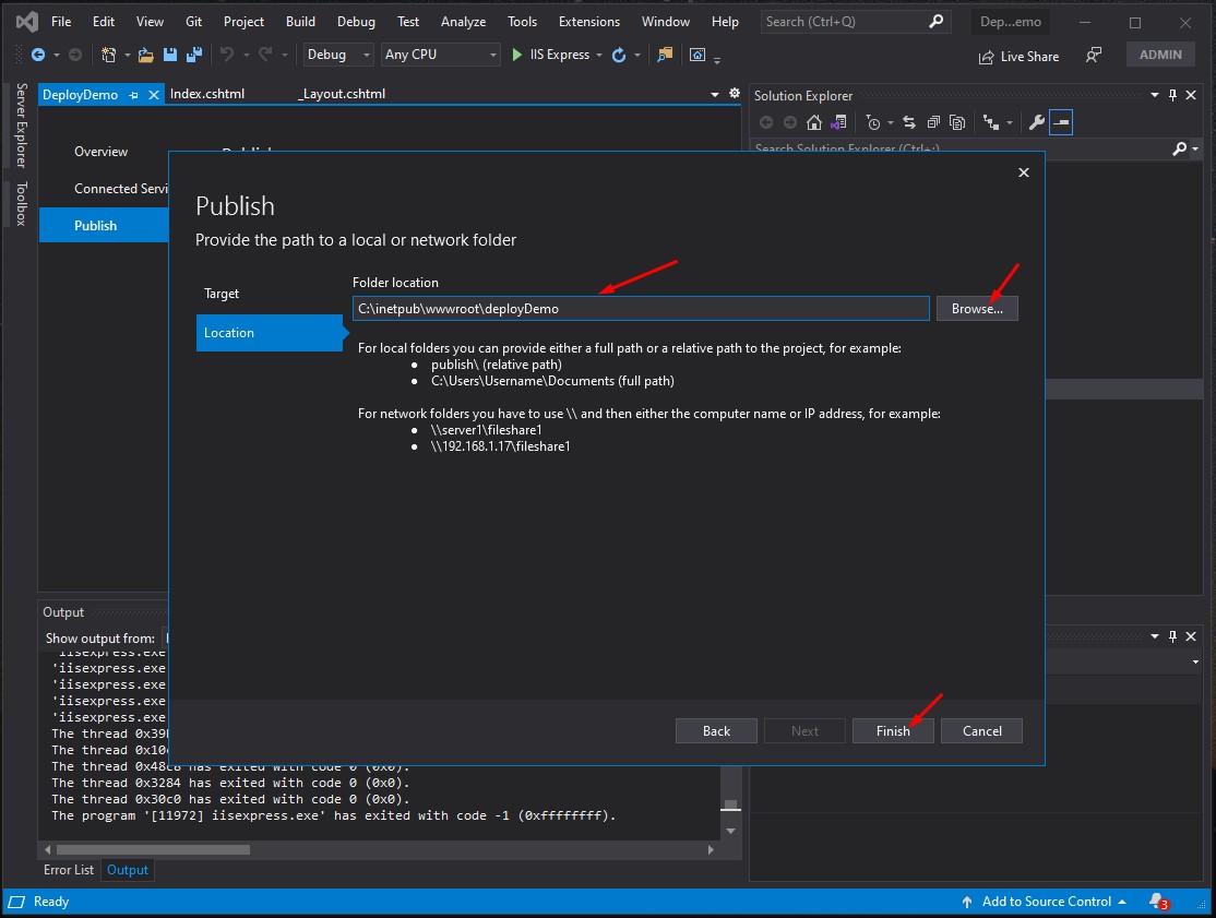 Deploy Asp Net Core Webapp To A Local Network Using Iis