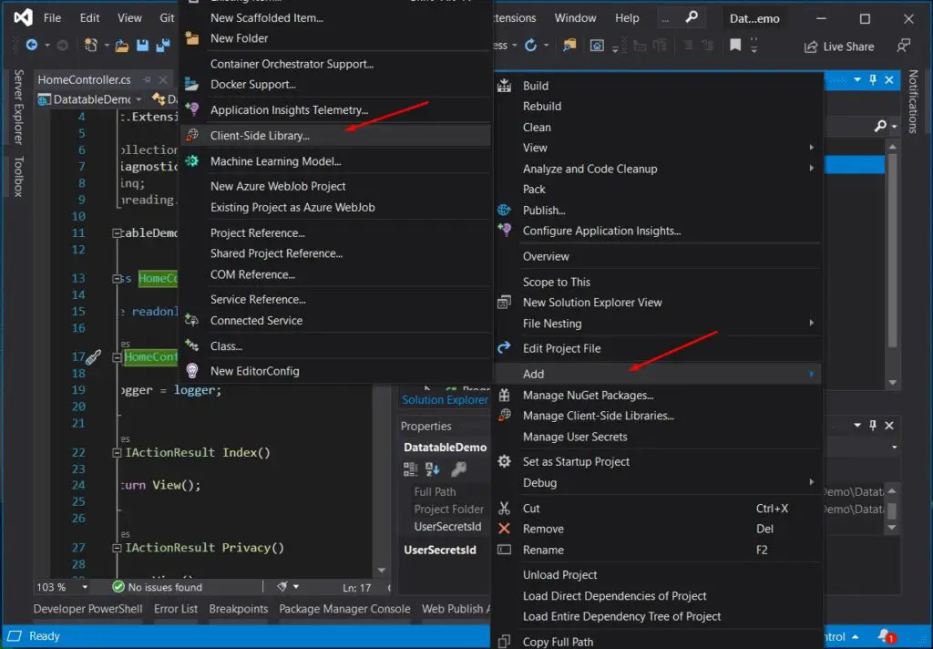 Jquery Datatable Server Side Processing In Aspnet Core 9506