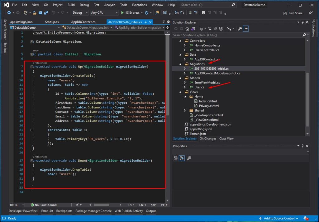 JQuery Datatable Server-side Processing In ASP.NET Core